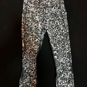 Lululemon Athletica Pace Rival Running Tights 7/8 floral